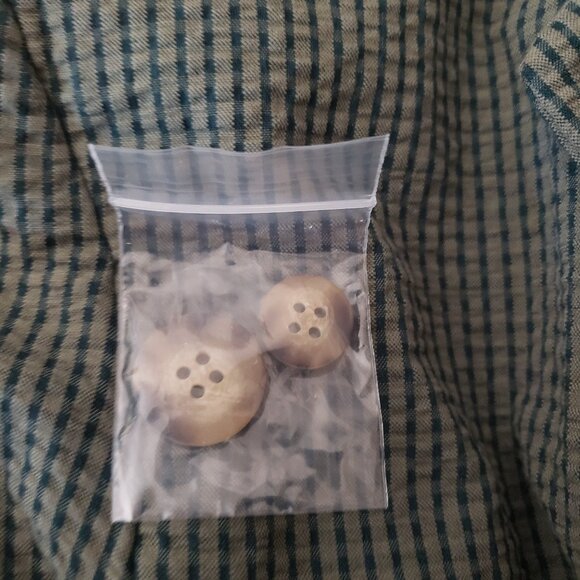 NWOT GAP Mens Large Olive Green Check Blazer Jacket Seersucker Sport Coat - Picture 8 of 10